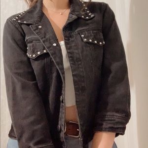 studded jean jacket